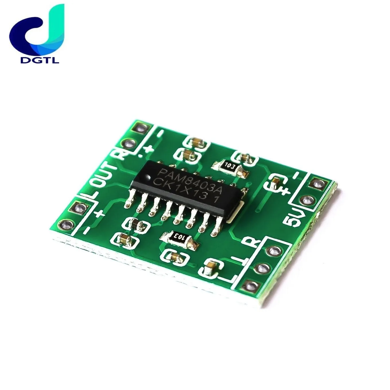 10 PCS PAM8403 Super mini digital amplifier board 2 * 3W Class D digital amplifier board efficient 2.5 to 5V USB power supply