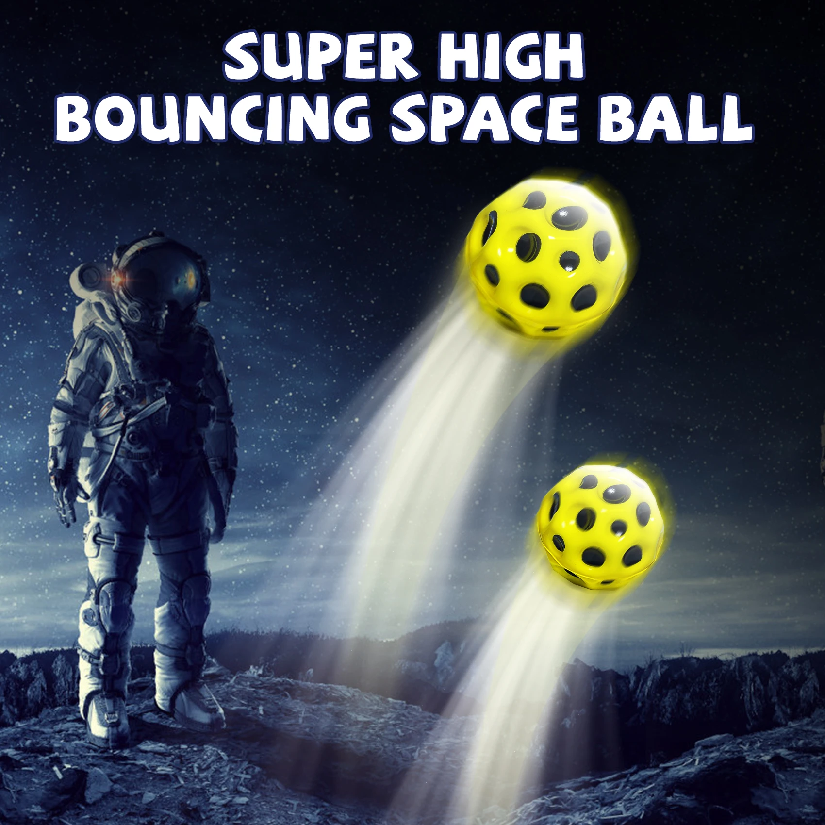 Space Ball 12 Pack - Multicolor Space Balls Ultra-High Bounce PU Balls 2.7in Athletes Bounce Training Indoor And Outdoor Relief