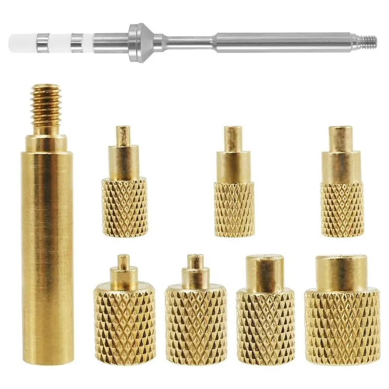[B17B!】 Heat Set Insert Tool M2/M3//M5/M6/M7/M8 Heat Set Insert Tip Kit TS100 Brass Soldering Iron Tip Set