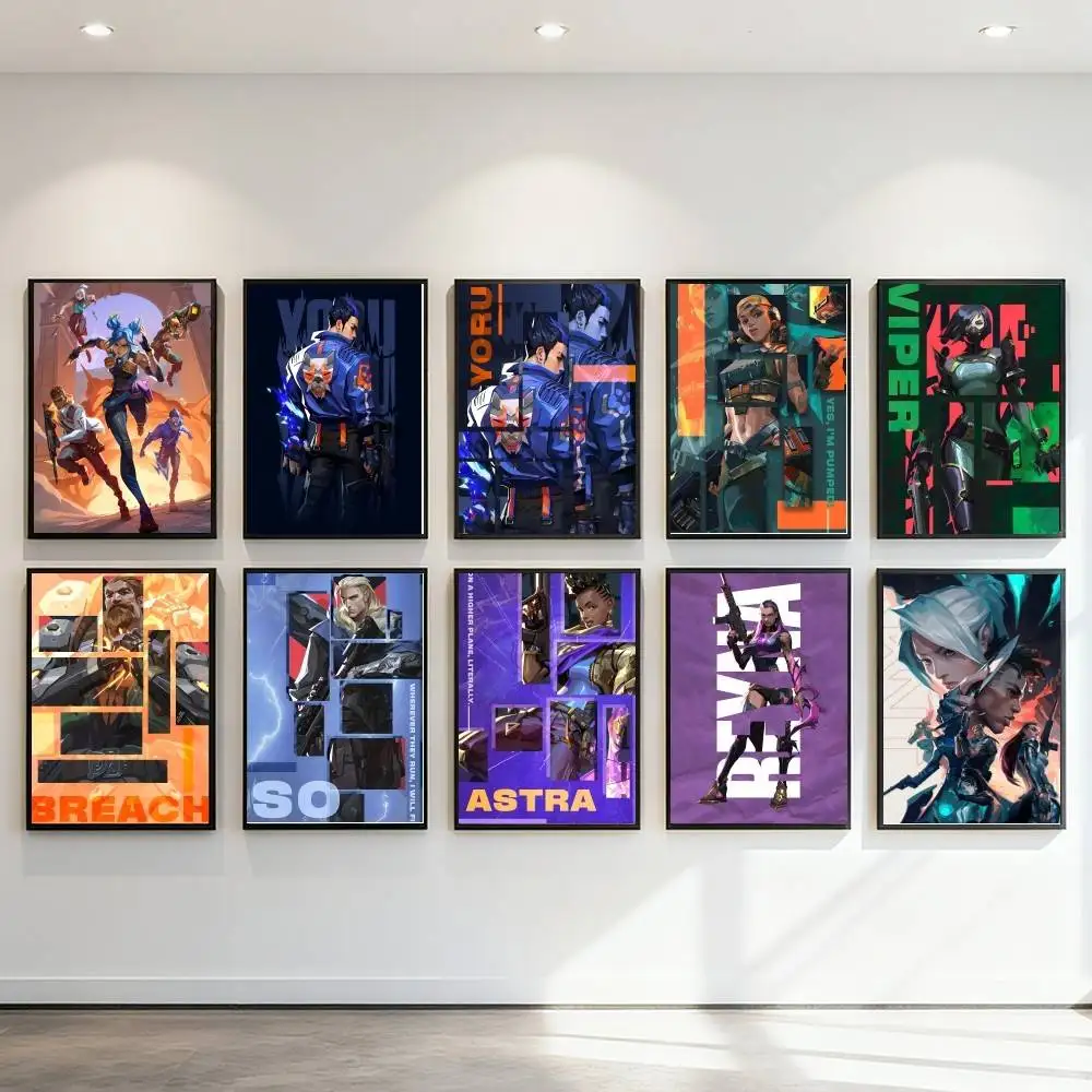 Game V-VALORANT Poster Art Print Anime Style Home Decor Ideal Gift Perfect Room Decor