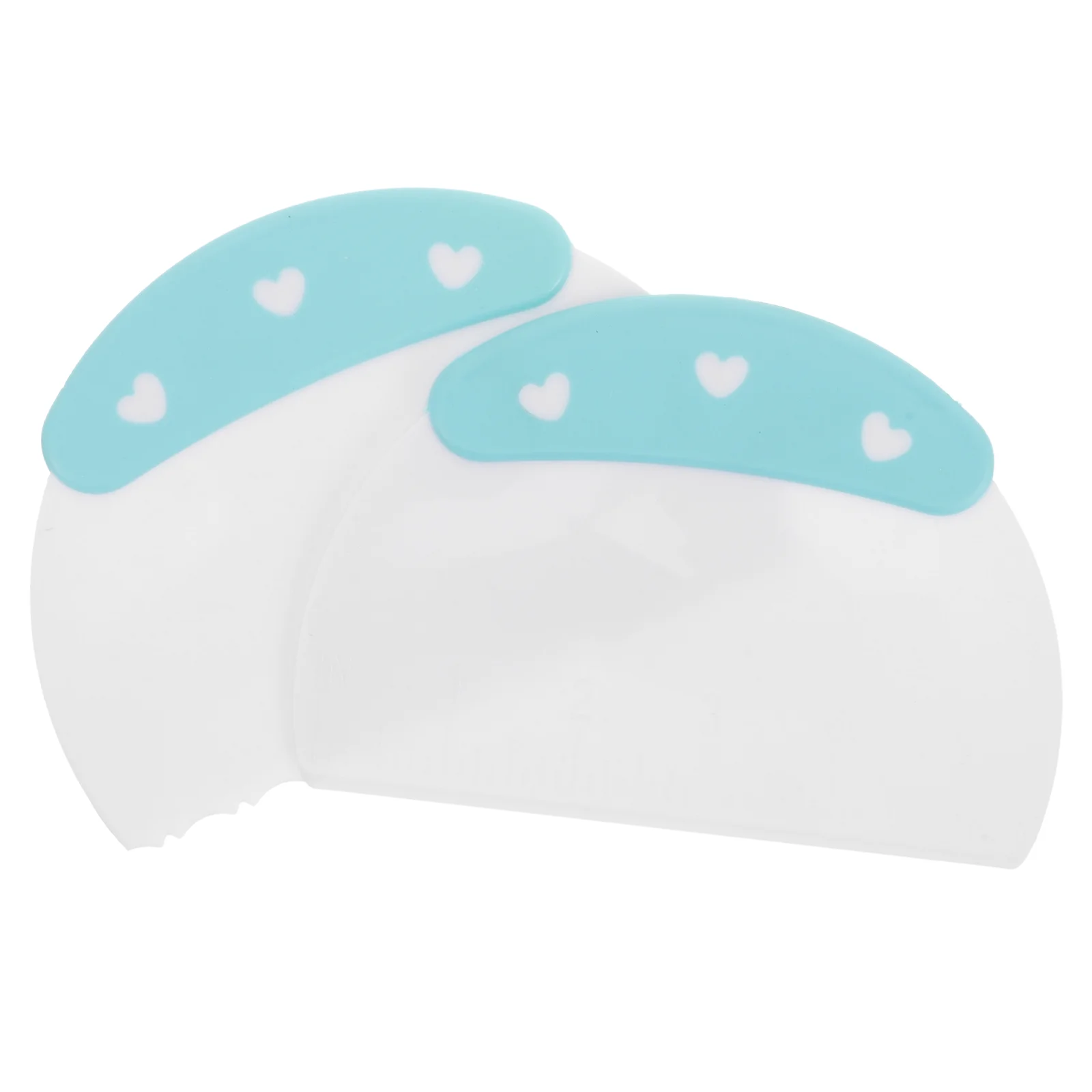 2 Pcs Plastic Spatula Cupcake Scraper Pastry for Baking Bench Kitchen Food Tool