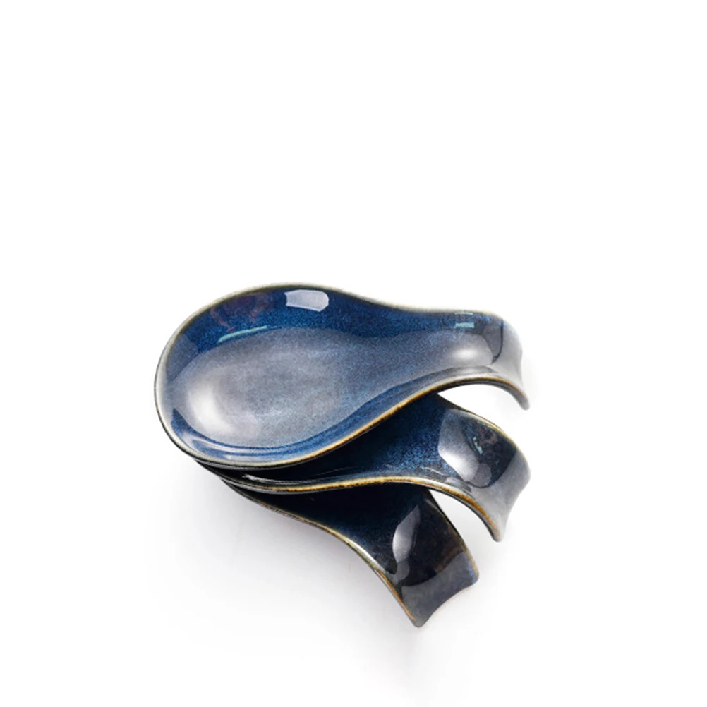 

Ceramic Spoon Rest Kitchen Accessory Multi-Use Utensil Rest Prevent Cutlery Rolling Keep Table Clean Home Hotel Restaurant Gift