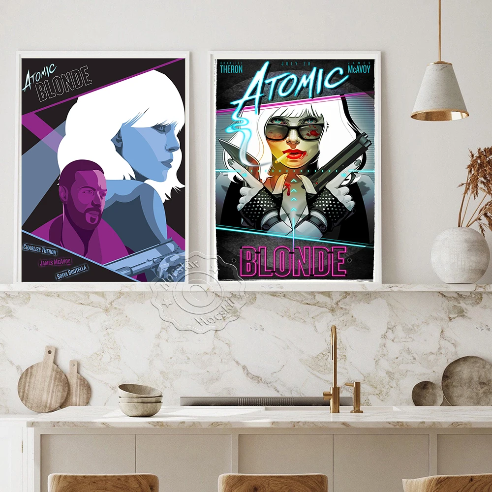 الذرية شقراء الإثارة الفيلم المشارك فيلم يطبع صور الحديثة الرسم على لوحات القماش الجدارية غرفة ديكور المنزل هدية