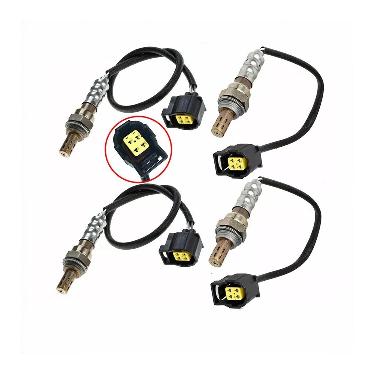 234-4274 234-4880 234-4881 4pcs Oxygen Sensor Upstream & Downstream For 2007-2009 Jeep Wrangler V6 3.8L 2344274 2344880 2344881