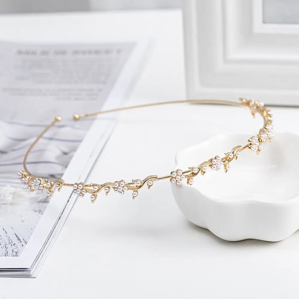 Leaf  Hair Comb Bridal Hairpin Pearl Tiara Rhinestone Hair Hoop Hair Comb Bridal Hair Accessories Bridal Crystal Hair Ornaments