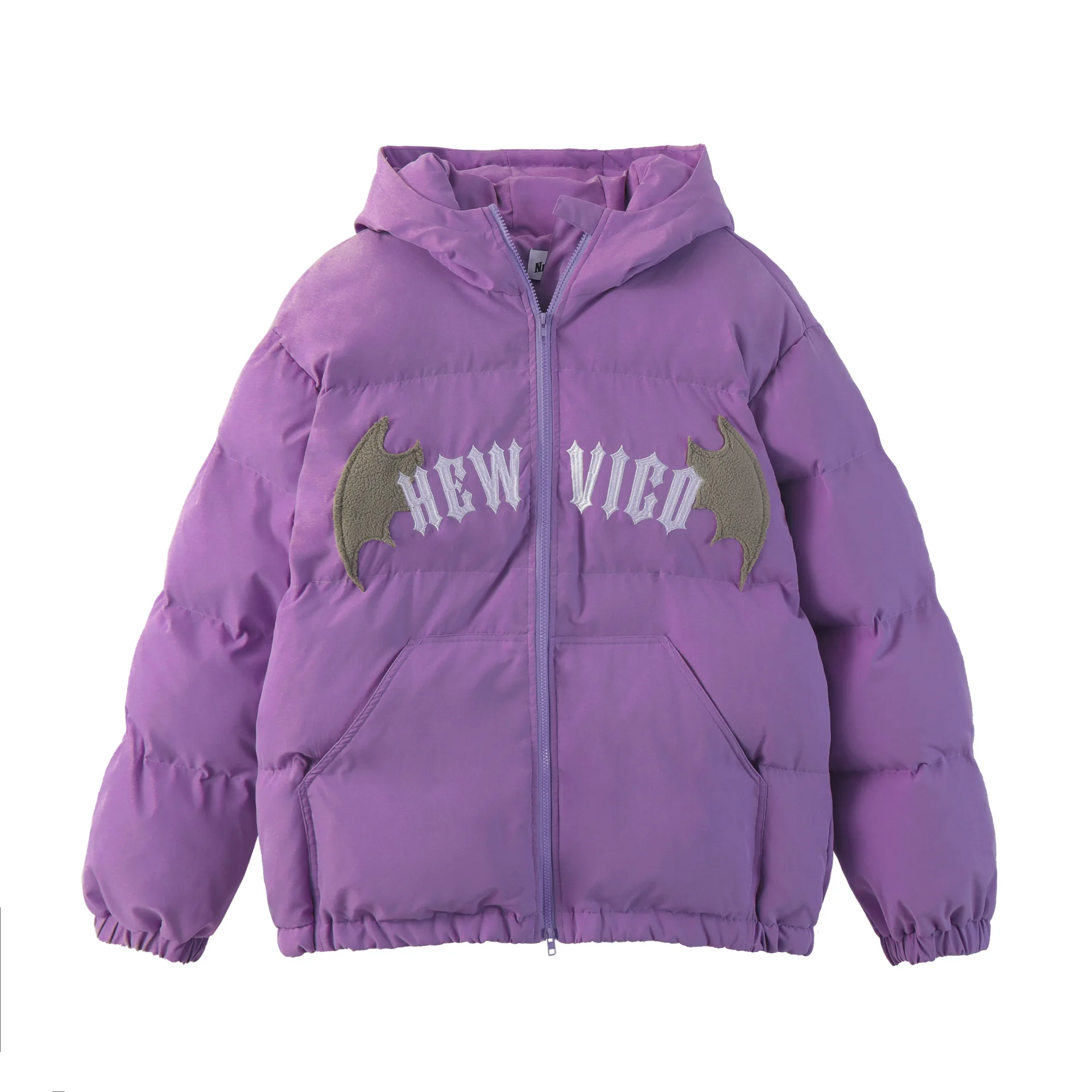 Winter Jackets Men Streetwear Embroidery Warm Parkas Trend Hooded Cotton Coats Couple Clothing Windproof Outerwear Cartoon Tops