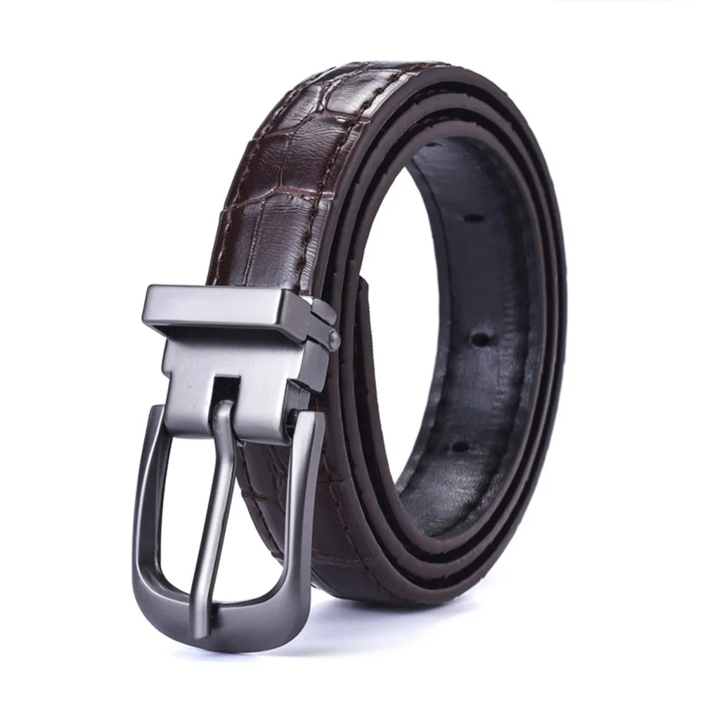 유니섹스 벨트, 캐주얼, 다용도, 심플, 블랙, 얇은, 허리 벨트, 한국 스타일, 레트로, 핀 버클, 청바지 벨트, 학생용