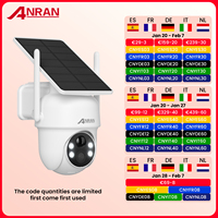 ANRAN 2K 5MP Solar Camera 2.4G Wifi Security Cameras Home Surveillance Protection Sloar Battery Cameras PIR Humanoid Detection