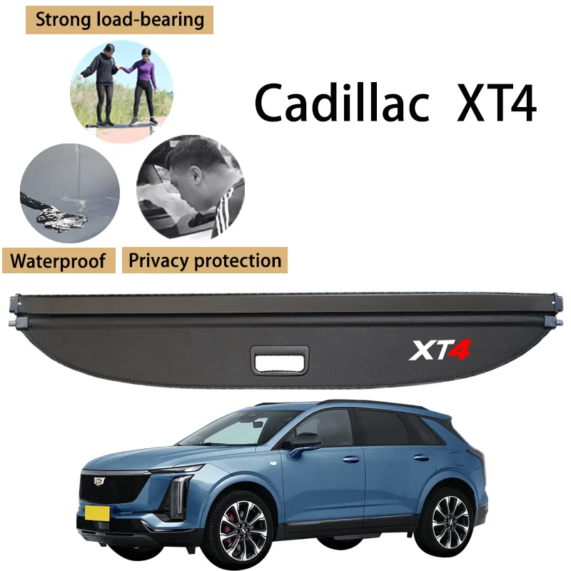 

For Cadillac XT4 Trunk Privacy Curtain Retractable Waterproof Security Tonneau Cover Luggage Shield accesorios para auto