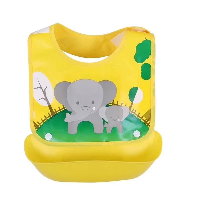 Detachable Baby Bibs Waterproof Baby Toddler Kids Aprons Bib Infant Saliva Towels Cute Baby Cartoon Feeding Bib