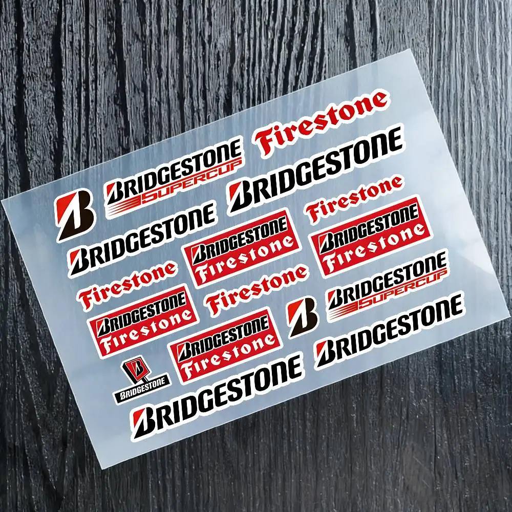 

Светоотражающие наклейки BRIDGESTONE для мотоциклов, предупреждающие о безопасности в темноте, для шлемов скутеров.