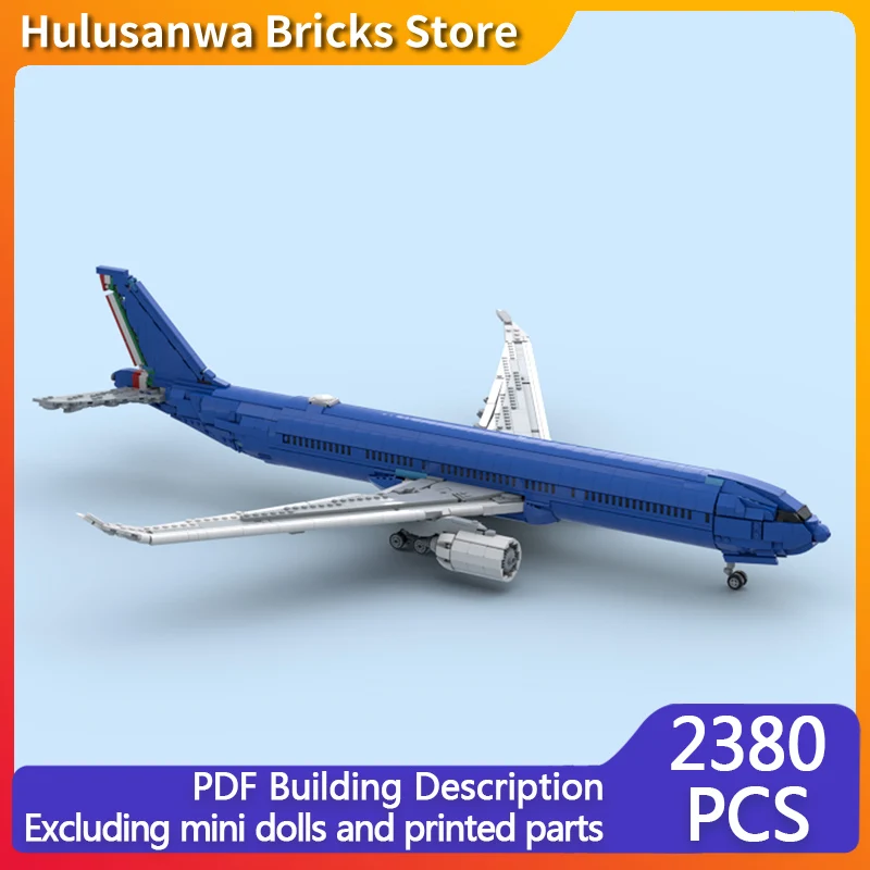 

Модель пассажирского самолета A330, конструктор MOC, военная техника, модульные технологичные подарки, праздничный набор для сборки, детские игрушки