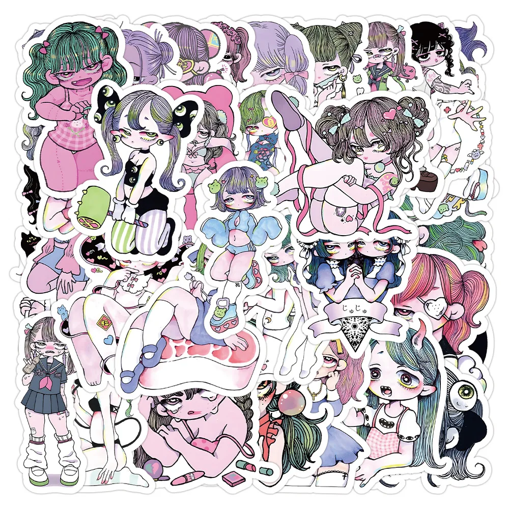 

10/30/50pcs Girl's Temptation Cartoon Sexy Graffiti Stickers Diy Laptop Phone Helmet Waterproof Kids Toys Decorative Stickers