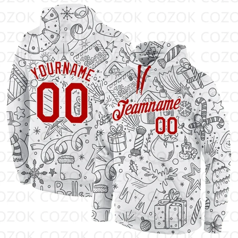 Customized Hoodie Christmas Tree pattern Jersey 3D Printed  Unisex Pullovers Hoodie Casual Sweatshirts