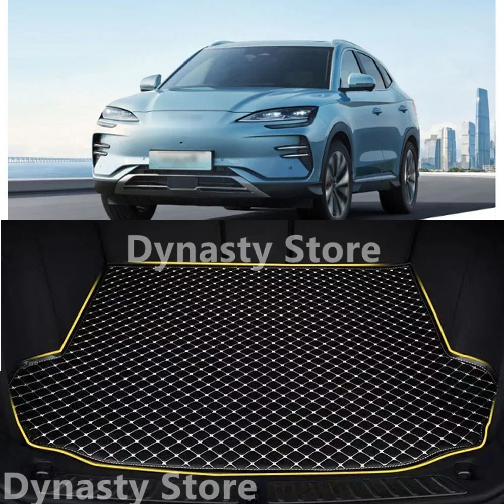 

Car Trunk Mats For BYD Song Plus EV DMI Waterproof Rear Backrest Protection Cushion Trunk Tray Floor Mat Automobiles