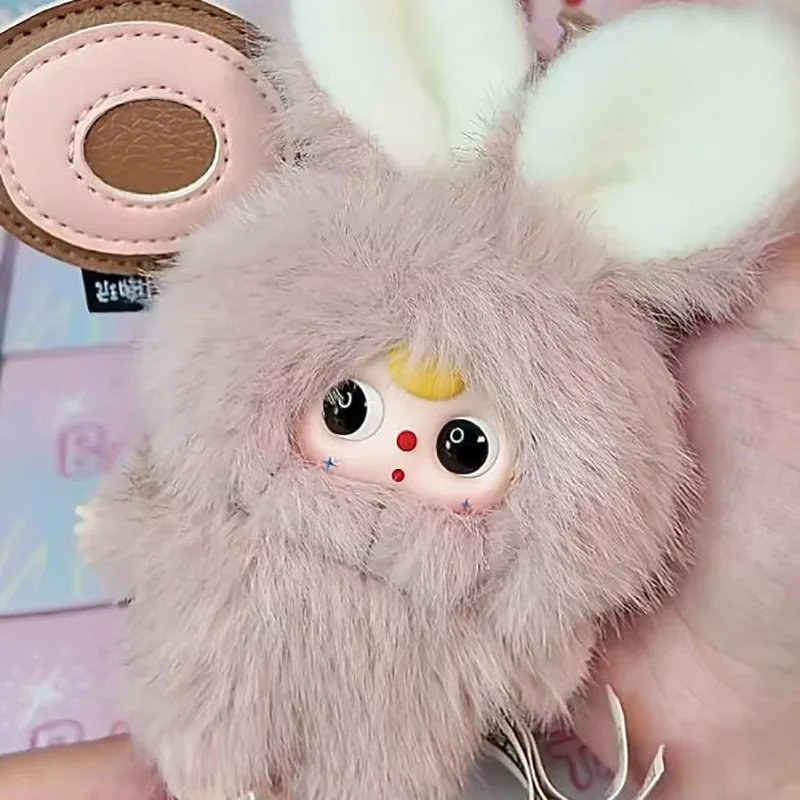 Originele Baby Drie Blind Box Super Mini Little Rabbit Pluche Gezicht Pop Tas Hanger Mysterieuze Box Speelgoed Kerst Verrassingscadeau