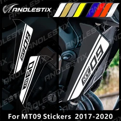 AnoleStix-pegatinas reflectantes para motocicleta, juego de calcomanías de cubierta lateral de radiador para YAMAHA MT09, MT-09 SP, 2017, 2018, 2019, 2020