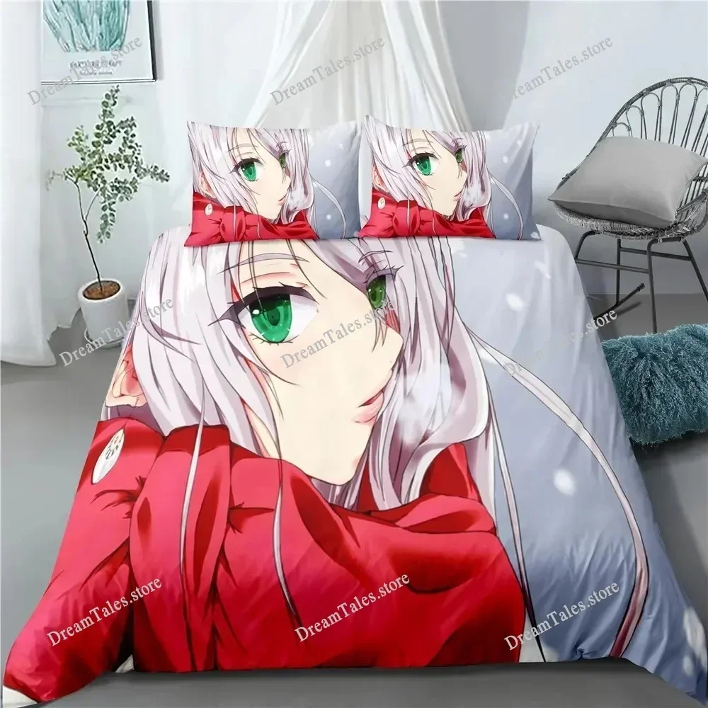 Exquisite 3D Anime High School DxD Wallpaper Print Bedding Set Duvet Cover Comforter Bed Youth Kids Girls Boys Gift741