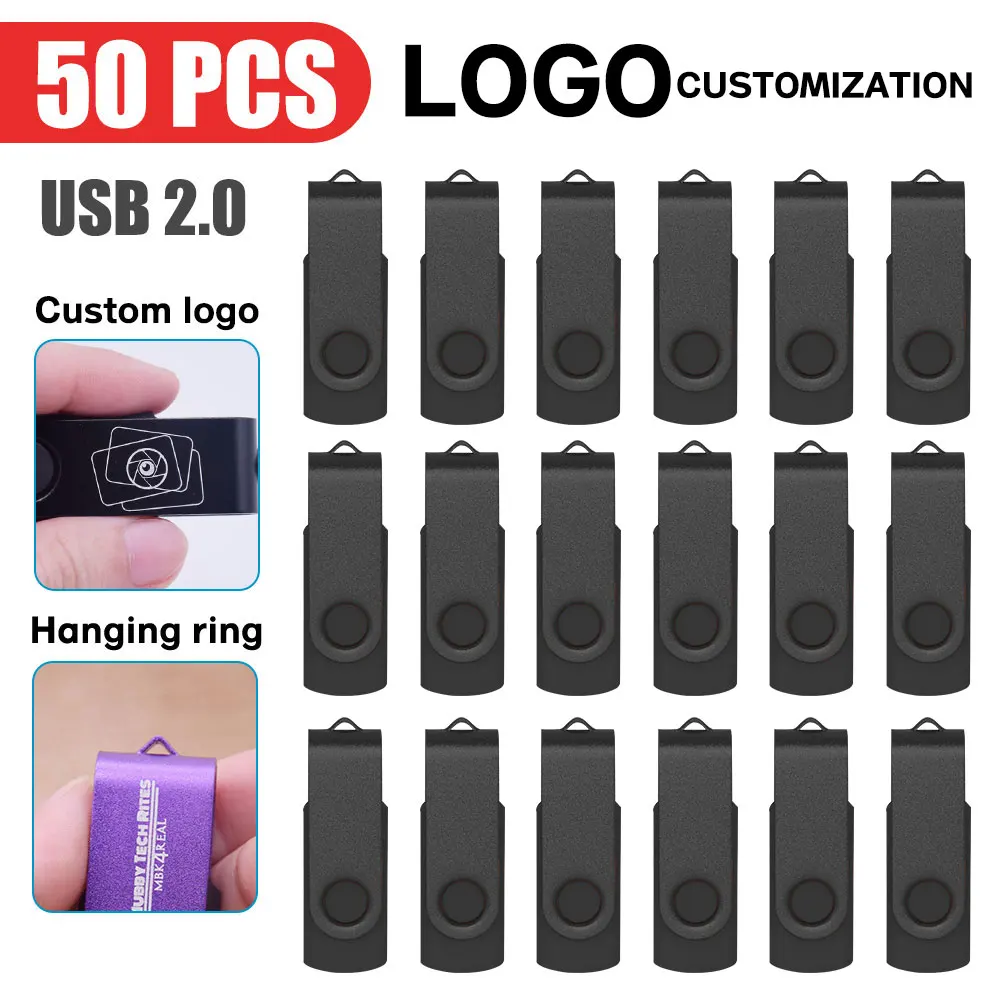 50PCS/lot Colour USB Flash Drive Pen Drive 4GB 8GB 16GB Pendrive Memory Stick 32GB 64GB USB Stick Gift Free Custom LOGO