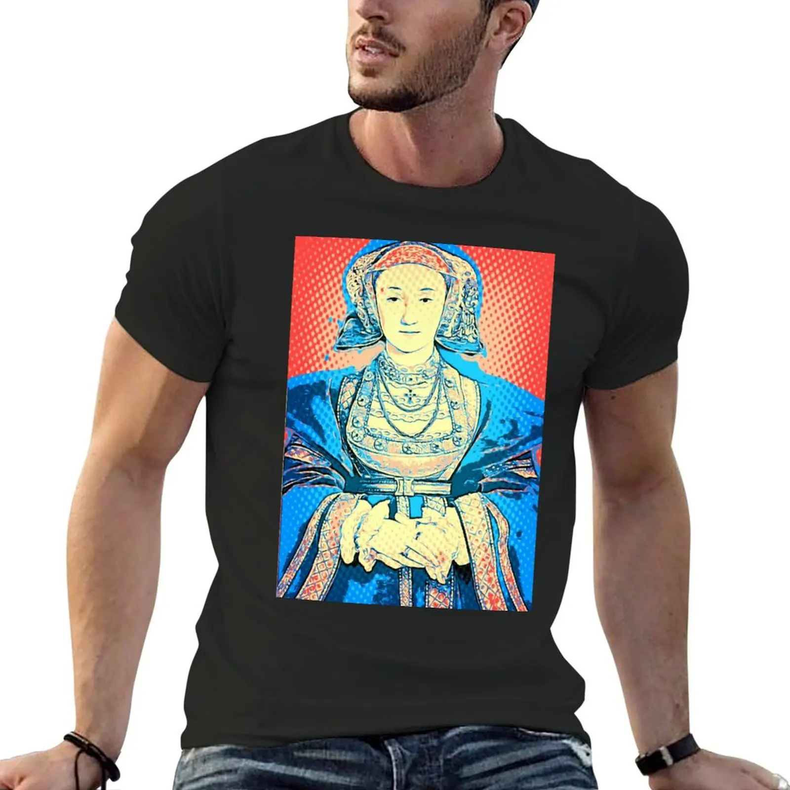 

Pop Art Anne of Cleves by Holbein T-Shirt baggy shirts designer shirts graphic shirts mens white t