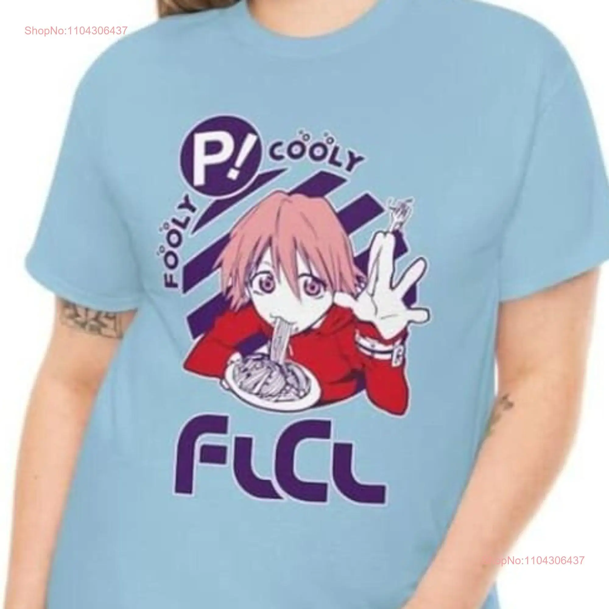 Haruko Haruhara T Shirt flcl fooly cooly anime clothing long or short sleeves