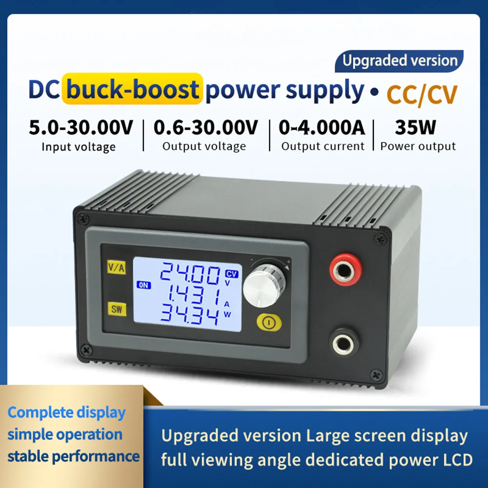 5A 80W CNC DC-DC Buck Boost Converter 6V 12V 24V 36V Power Module CC CV 0.6-36V Adjustable Regulated Laboratory Power Supply