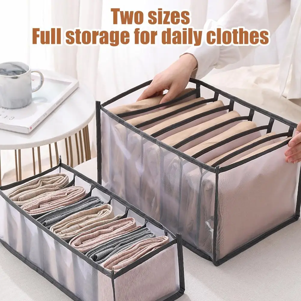 

Closet Organizer Underwear Organizer for Wardrobe Clothes Cabinets Drawer Organizers Bra Socks Storage Organizer Box S2V1