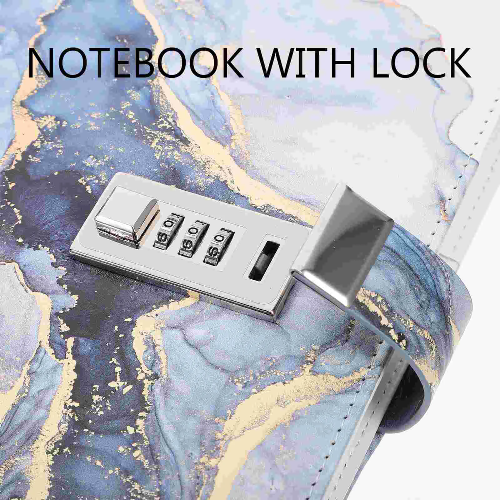 Wachtwoorddagboek De notebookagenda's voor meisjes met slot Communicatiedagboek Dowling Paper Marble Locks Kit