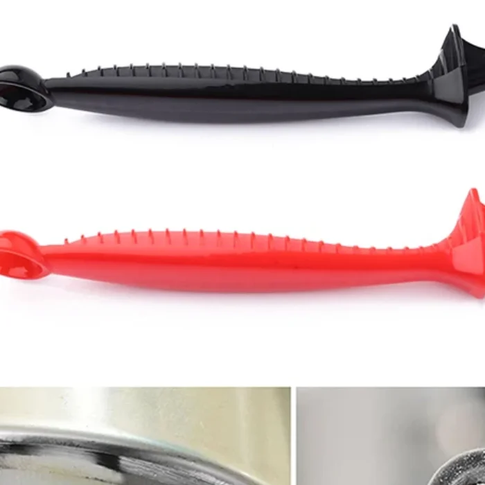 แปรงทำความสะอาดเครื่องชงกาแฟเอสเพรสโซ่ 1 ชิ้น ด้ามยาว แบบสองในหนึ่ง พร้อมช้อนทำความสะอาด ขนแปรงไนลอน