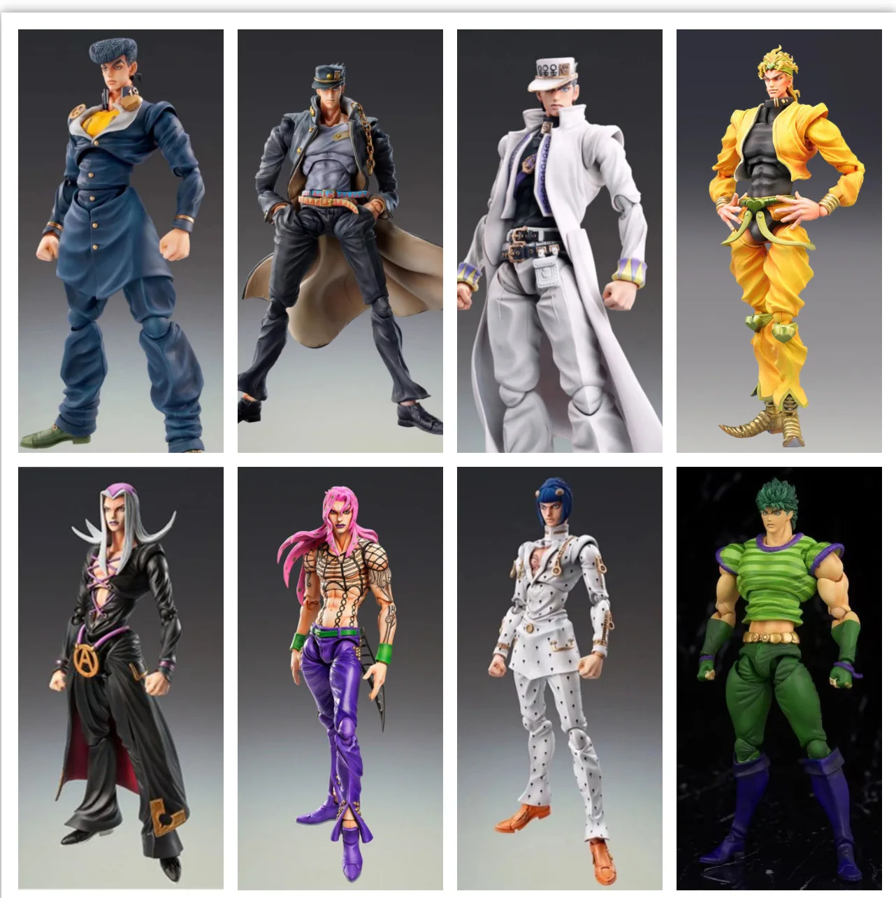 15cm Anime jojo bizarre adventure Kujo Jotaro Dio Brando Diavolo Bruno Bucciarati Leone Abbacchio Jolyne Cujoh Action Figure