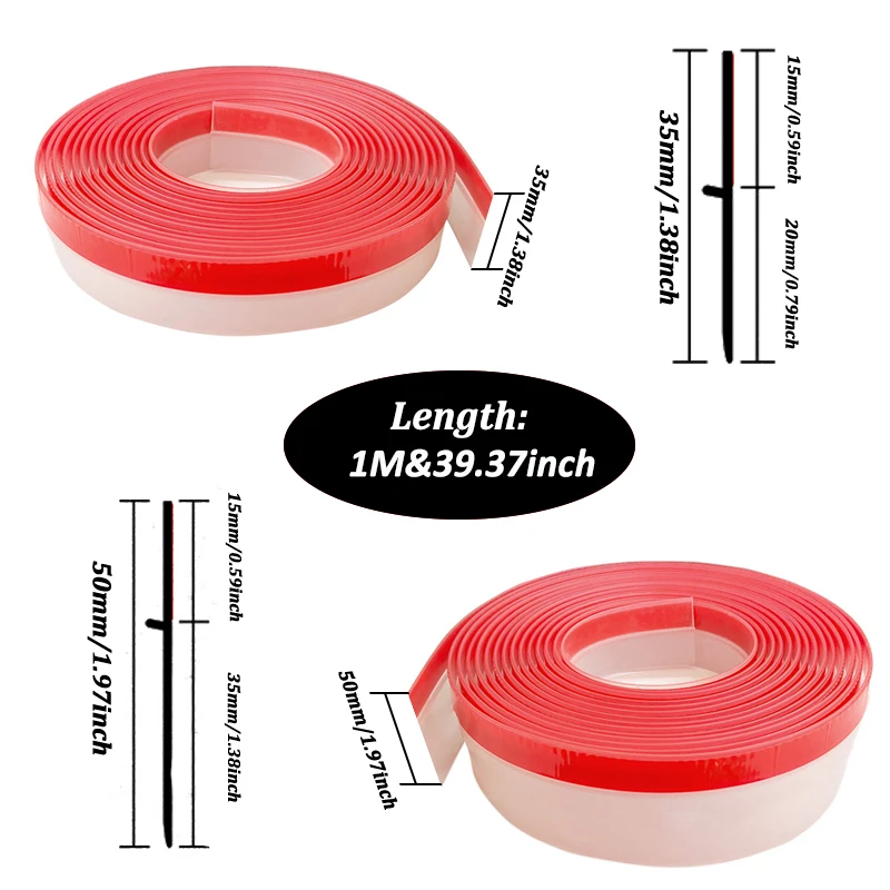 Transparent Window Edge Rainproof Blocking Bar Balcony Sill Water Guide Bar Waterproof Windproof Sealing Strip Flashing Board