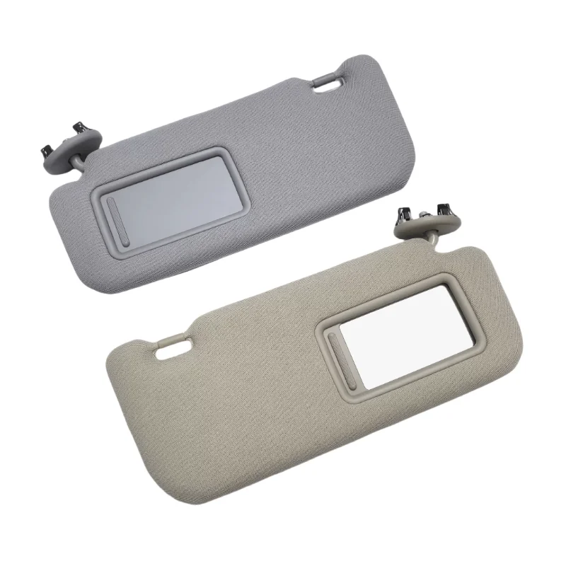 Grey/Beige Left Right Sun Shade Car Interior Sun Visor with Mirror For Toyota Auris Corolla 2008-2013 74320-02711 74320-02711-E0