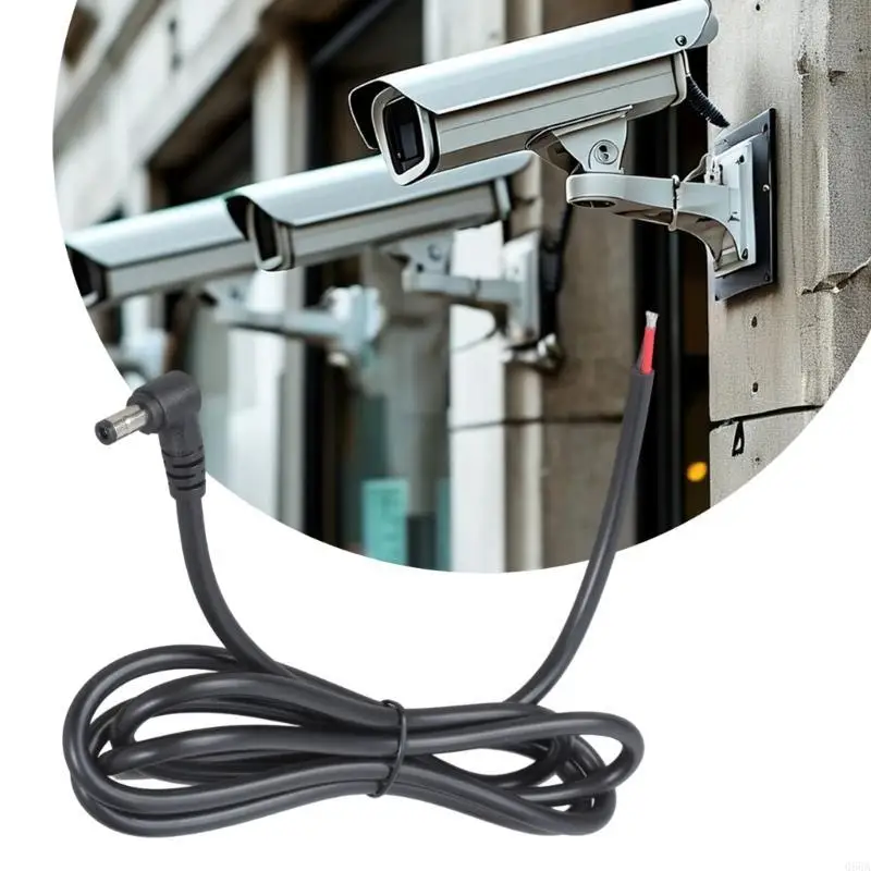 Предварительно окрашенная медная DC5525 Правоуглавая линия шнурки для светодиодных фонарей для камер