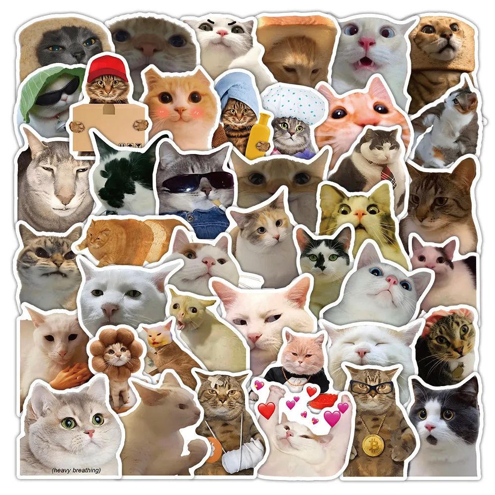 52 Pieces Realistic Cat Stickers - Decorative Decals for Journals, Laptops & Daily Embellishment Giajar Sticker Store