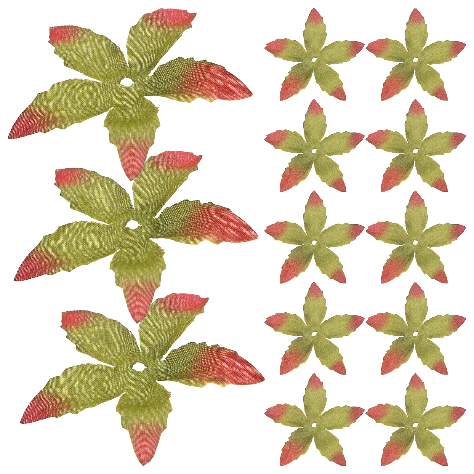 

100pcs Flower Calyxes Artificial Lightweight Realistic Sepals For Diy Floral Arrangements Craft Supplies Bulk Calyx Base Green