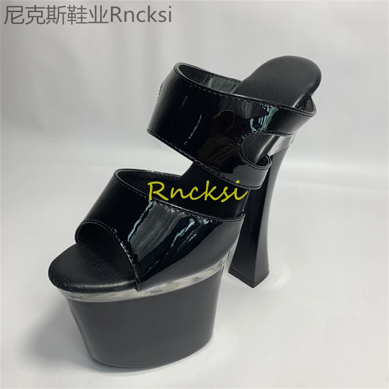 20cm New summer thick heel sandals women\'s high heels with sandals new