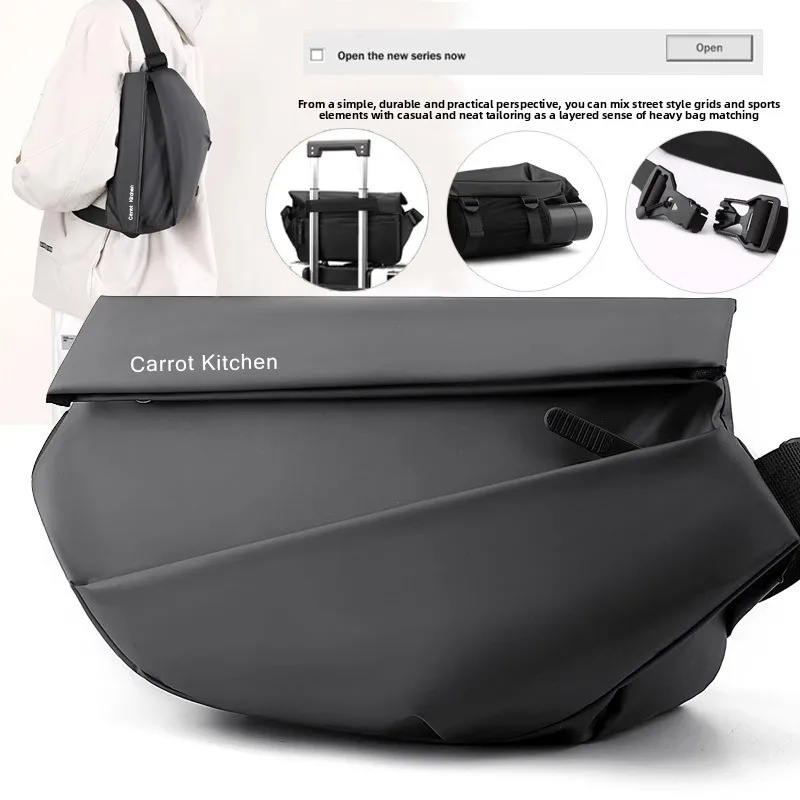 

Men Crossbody Bag Chest Bag Men Lightweight Motorcycle Trendy Purse and Handbags Designer Bags Travel Bag Сумка Женская Bolso