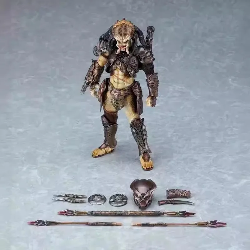 Aliens Vs Predator - Requiem 16cm Action Figure Figma 109 Predators Figure Pvc Model with Part DIY Collectible Desk Ornament Toy