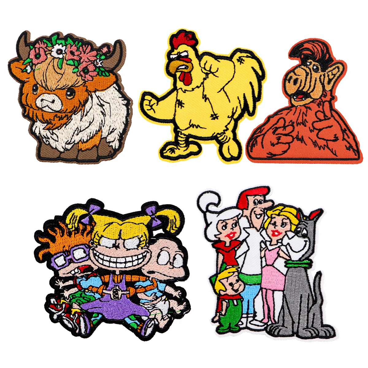 

Jocular Rooster Embroidered Patch Yak Iron On Patches For Clothing Cartoon DIY Patch Jackets Sew Stickers Gifts for Friends