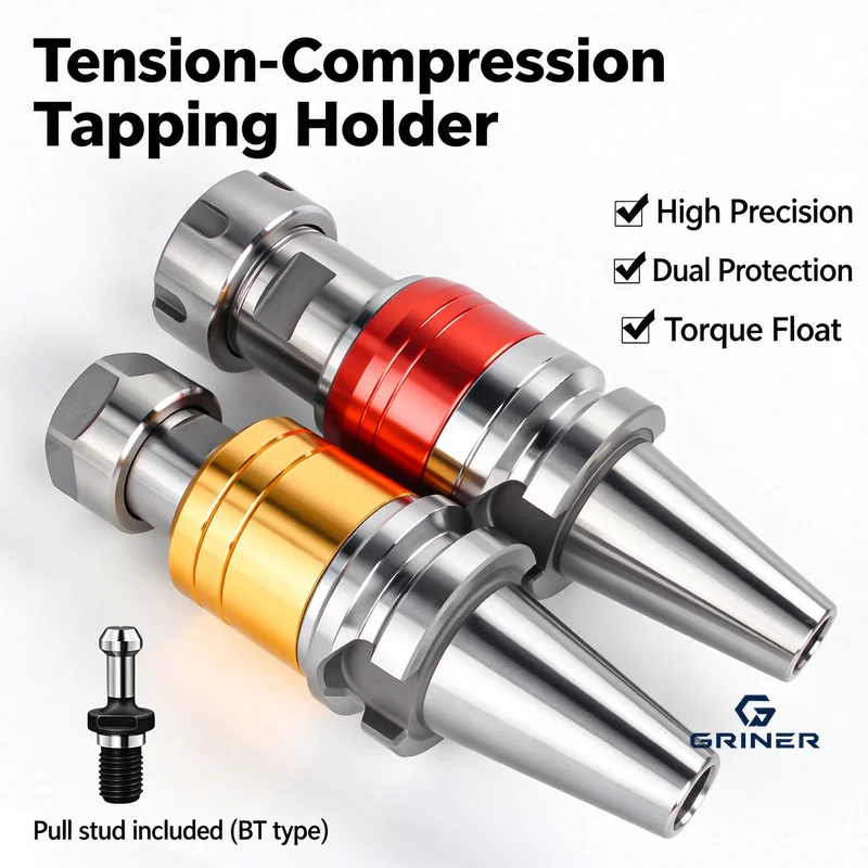 GRINER BT40 Micro Compensation Thread Cutting Tool Handle - TER VER ETP Bidirectional Floating Extension-Type Flexible Thread
