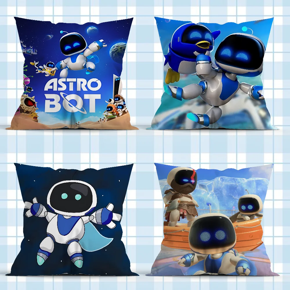 

Game A-Astro Bot Pillow Case Soft Cushion Cases for Farmhouse Sofa Decor Home Decorations and Protector Pillow Case