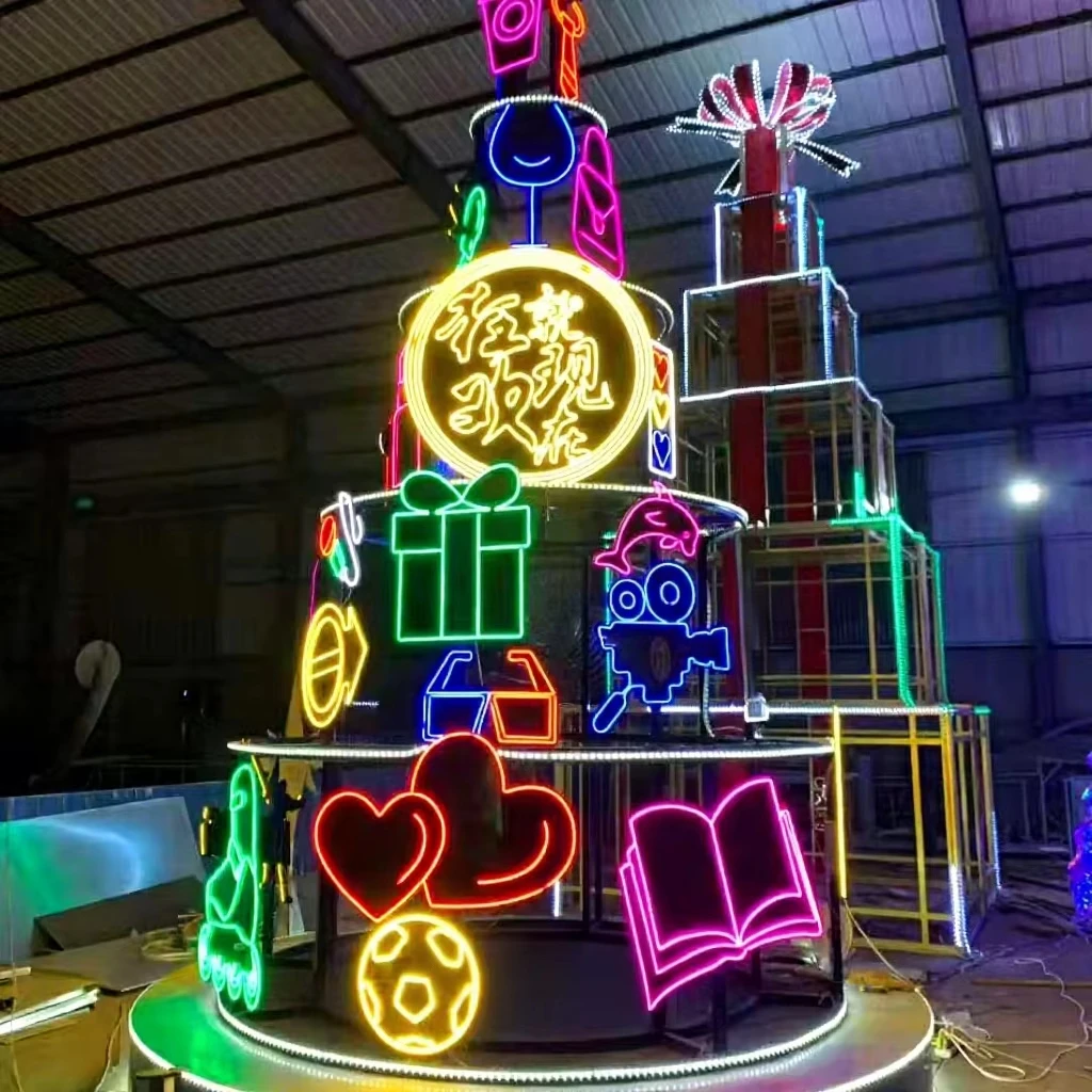 

he-20ft 40ft 50ft 60ft Christmas Tree/ Pop up Christmas Tree/ Oversize Christmas Ornaments！