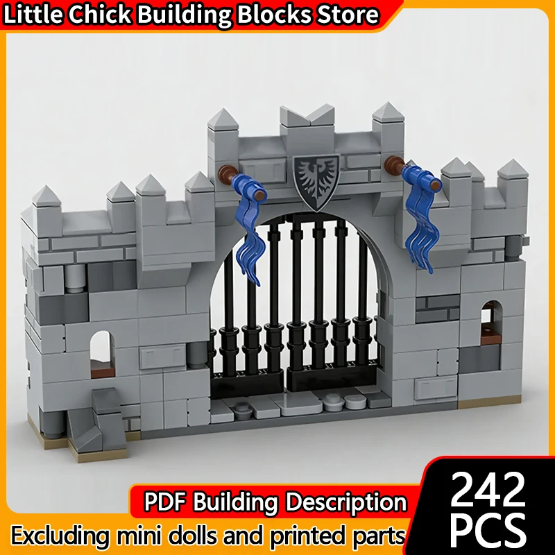 

Medieval Castle Model MOC Building Bricks Castle Large Gate Modular Technology Children Holiday Gifts Assemble Toys Suit