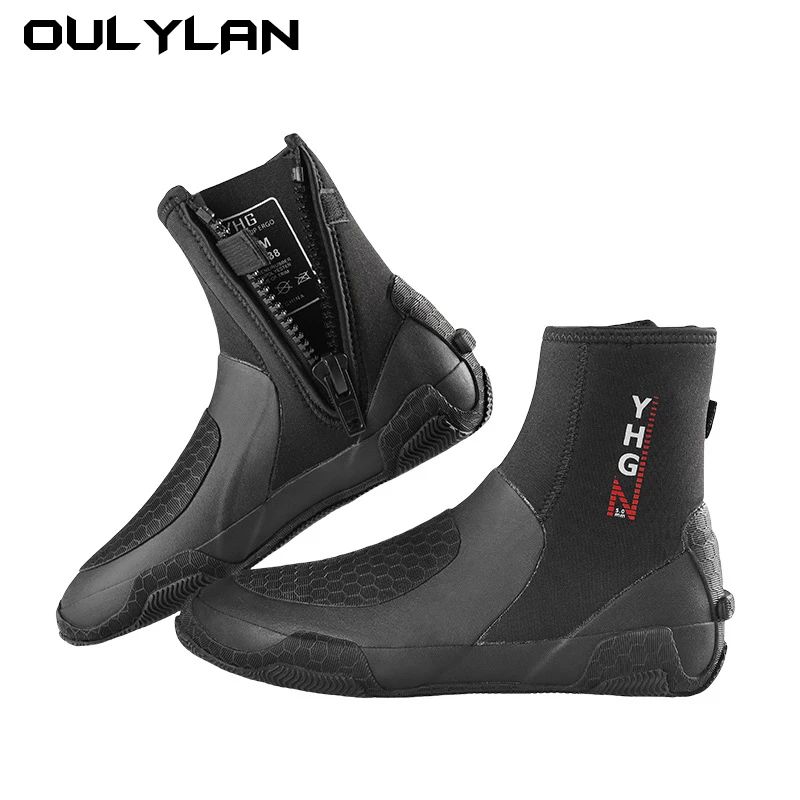 

New 5mm Dive Boots Diver Boots High-Top Outdoor Beach Upstream Shoes Non-Slip Snorkeling Sea Catching Equipment