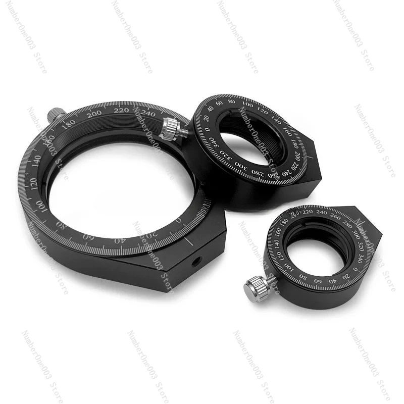 Embedded Rotating Mount Polarizer Optical Element Frame Wave Plate Lens Holder With Scale Manual Rotation
