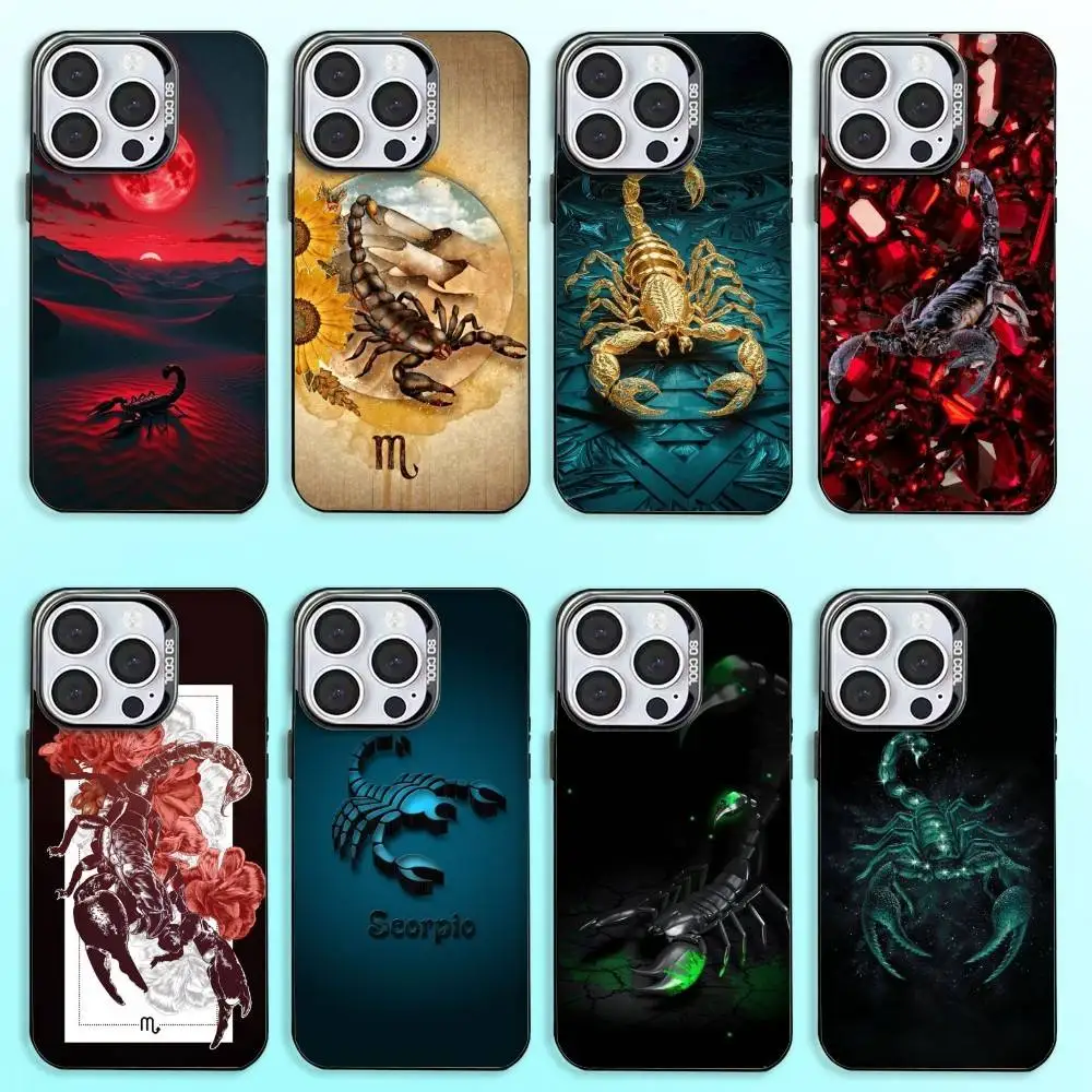 

Scorpion Phone Case For iPhone17,16,15,14,13,12,11 Plus,Pro Max Black Candy Matte Shockproof Cover