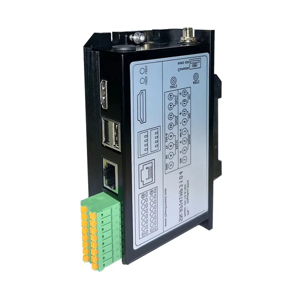 Rugged Fanless PLC Programming Controller with Raspberry Pi Edge Computing Industrial Automation Ethercat Ethernet IOT 4G LTE