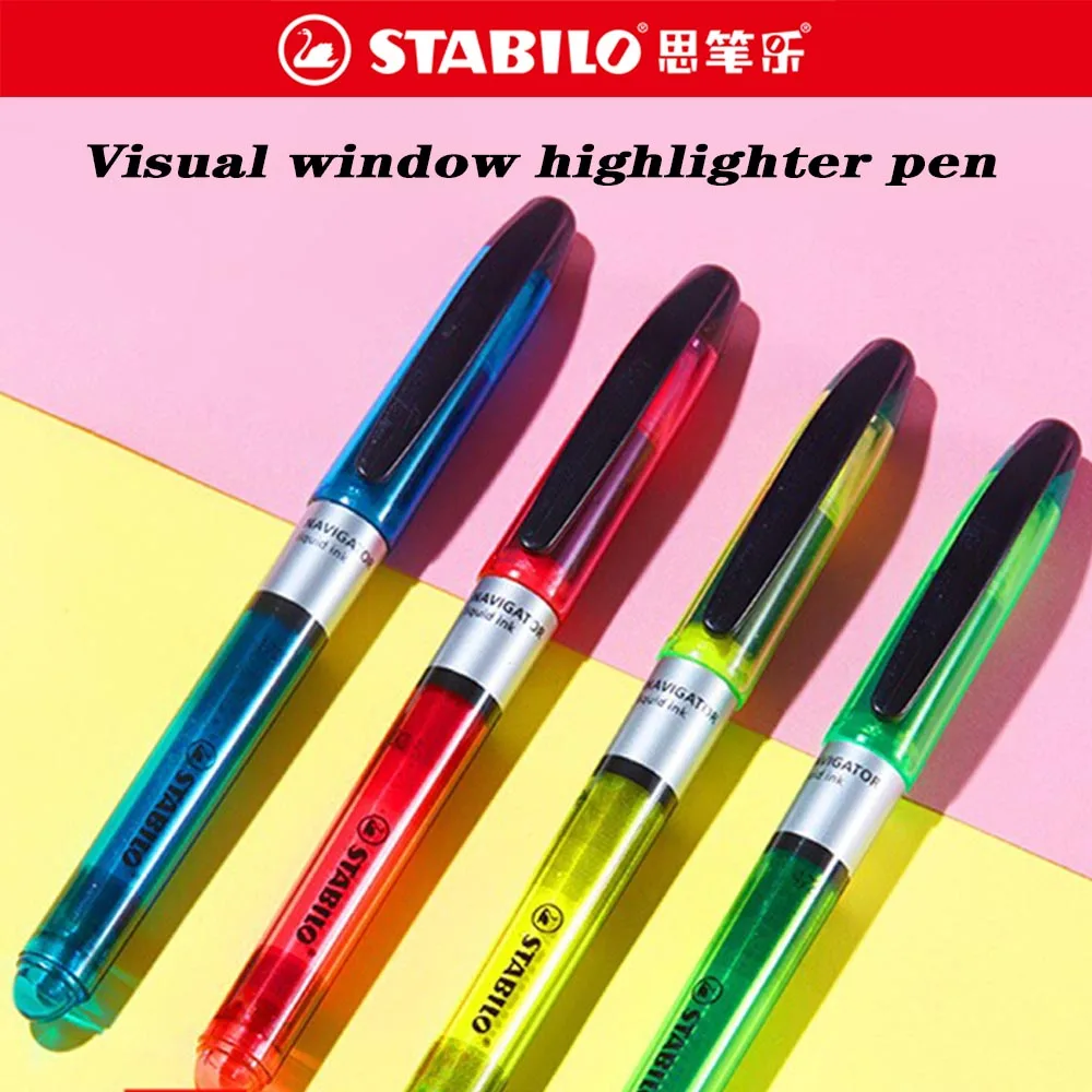 

5 шт., маркер Stabilo 545, маркер большой емкости для студентов, ручки-раскраски, школьные принадлежности, каваи, школьные канцелярские принадлежности