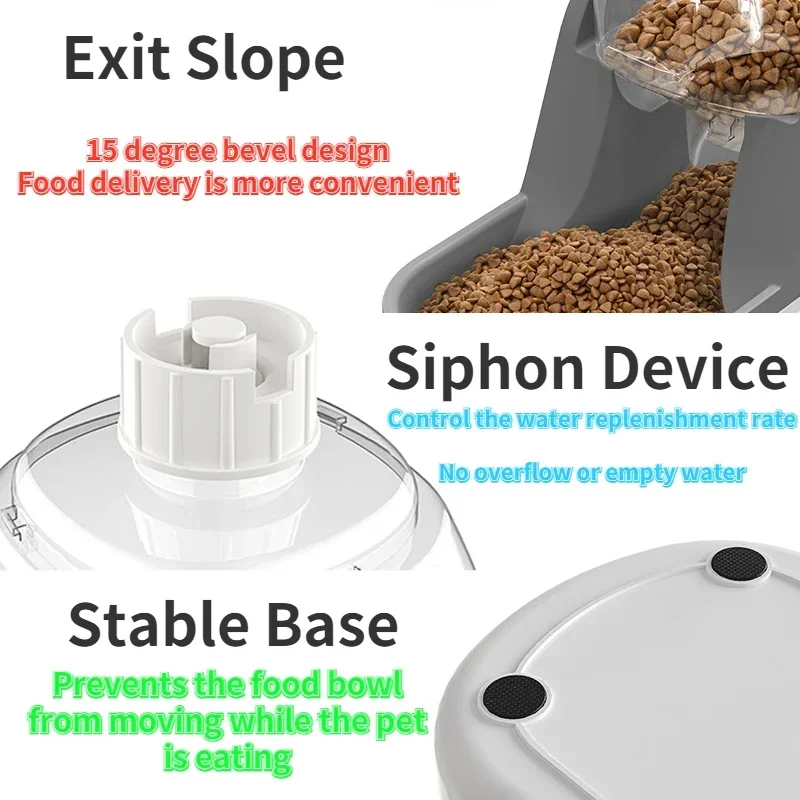 

Cat Feeder Basin Non-electric Automatic Water Pet Dispenser Food Drinking Medium-sized Dog