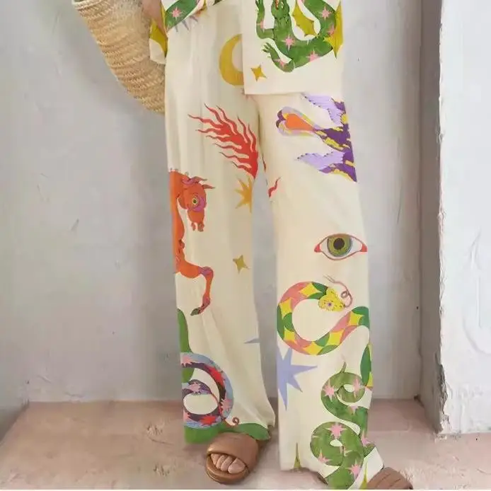 

Женские свободные широкие брюки, модные повседневные удобные свободные повседневные брюки, идеально подходящие для повседневного использования